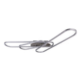 Lampe plafond CCT LED "Carlon" en aluminium et plastique Matt-Silver, avec LED intégrée, de 120 cm de long