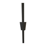 Lampe murale LED "Trevor" noir, lampe murale métal et plastique en noir, avec des LED fermement construites, éclairage mural à l'intérieur 62 x 10 x 4,5 cm
