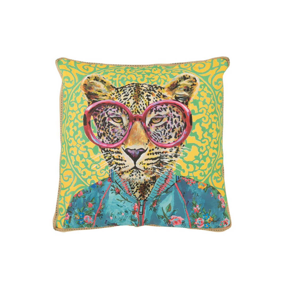 Coussin J-Line Tiger Pop Art - style artistique et contemporain