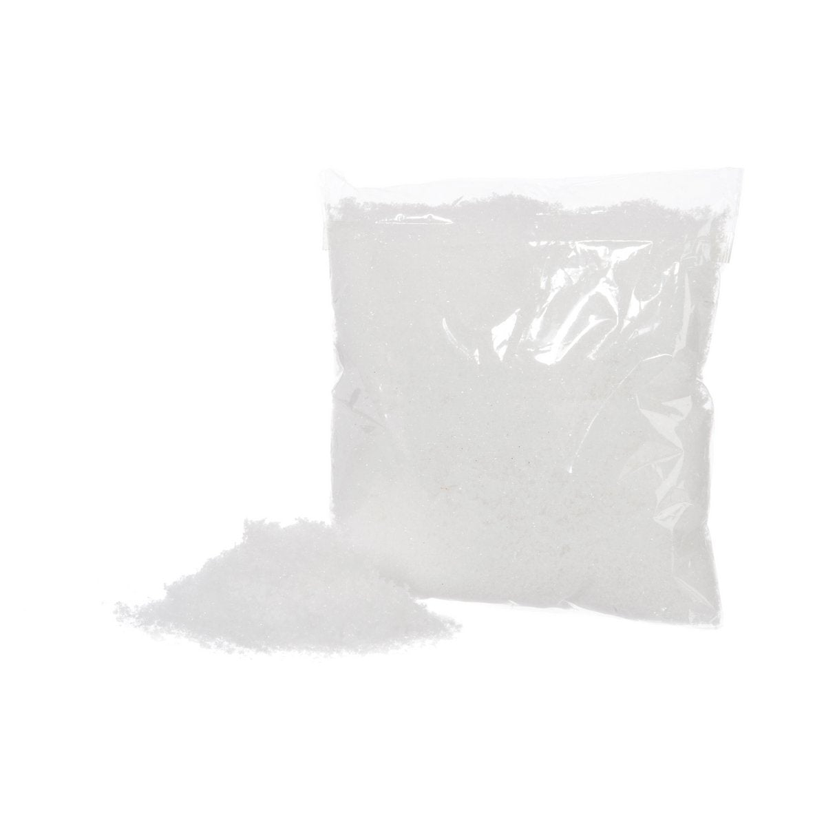 Sac Imitation Neige Fine Blanc Mat, grand format, décoration élégante