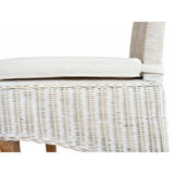 Chaise de salle à manger chaise rotin table de table de salle à manger blanche Perth Nature rattan Nature Nucleus durable