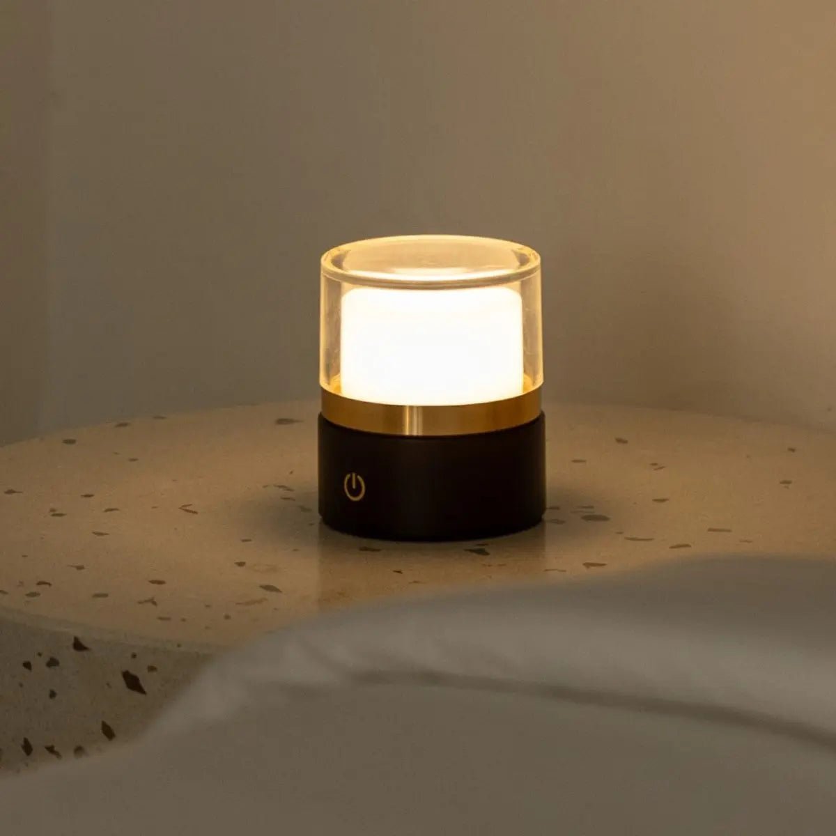 Lampe rechargeable Leo marron foncé