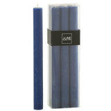 Bougie de table J-Line bleu foncé, en boîte de 6, détail de l'emballage