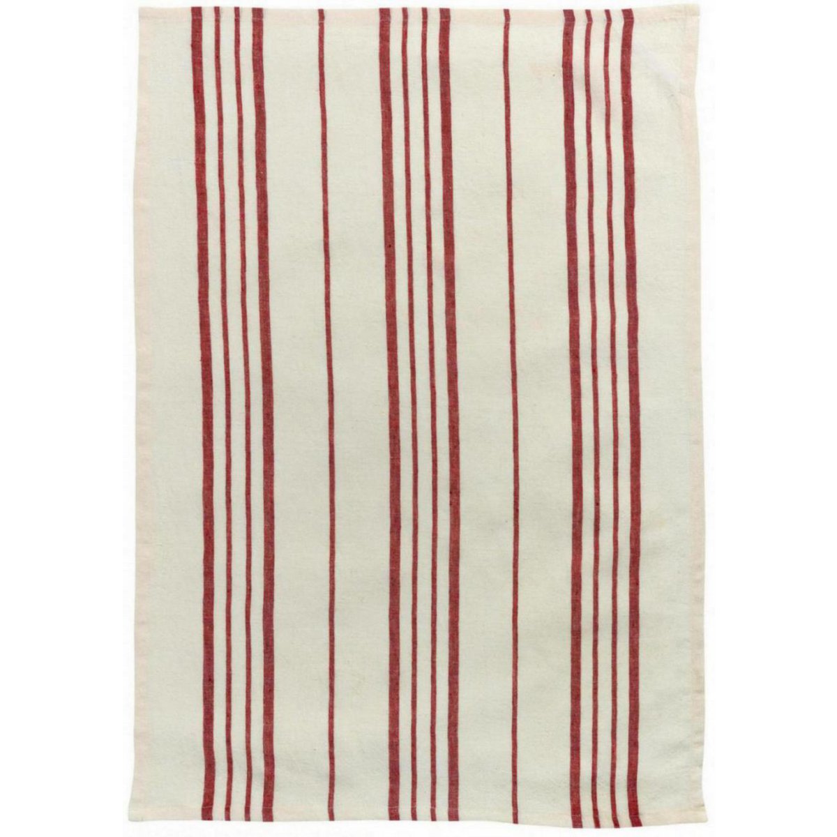 Torchon Rayé Karma Rouge/ecru 55 x 75