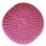 Pouf Ø 55 h 37 h 37 tabouret de tricot siège de planche de sol de pouf durable