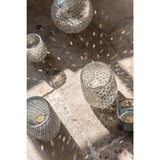 Lanterne J-Line Pattern - verre - gris