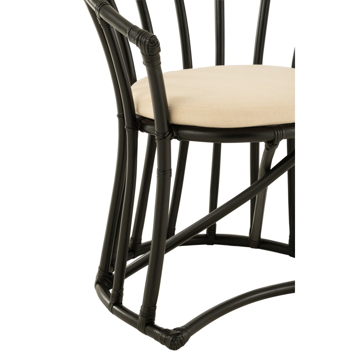 Détail des dimensions de la chaise J-Line, design ergonomique