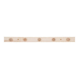 Portemanteau Abano en bois naturel, vue de face montrant sa longueur de 70 cm
