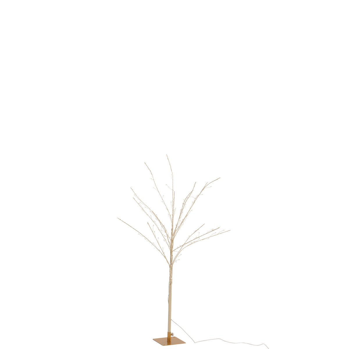 Arbre décoratif LED doré J-Line avec structure en métal