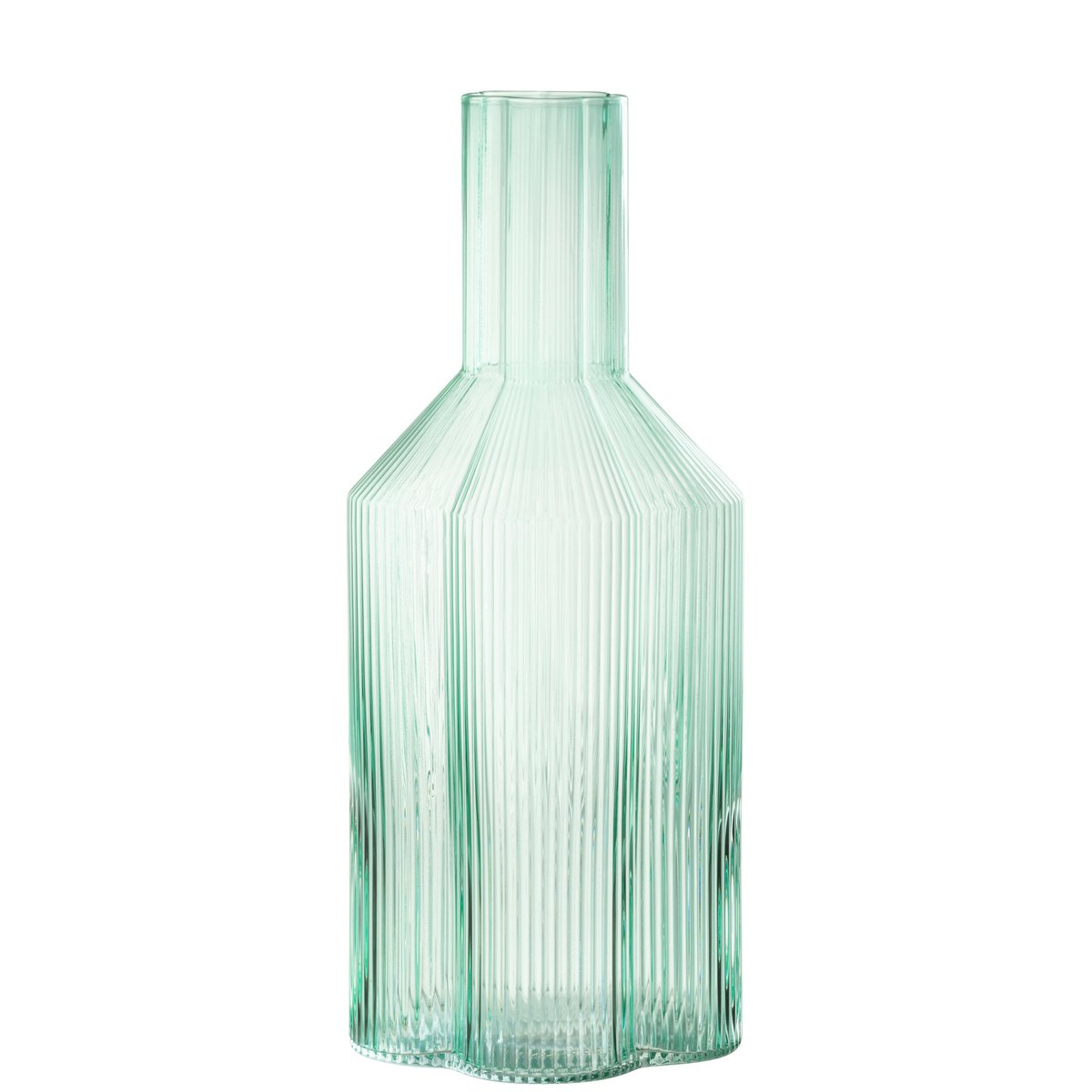Carafe Fiore J-Line en verre aqua, vue de dessus