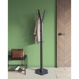 Gorillz Molto - Industriel - Porte-Manteau Sur Pied - 14 Patères - Noir - Métal