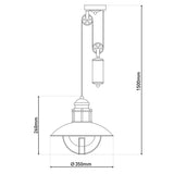 Suspension lumineuse "Cottage"
