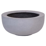 Lot de 2 cache-pots gris en polyester