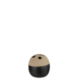 Vase bol J-Line en céramique beige et noir, design élégant et moderne