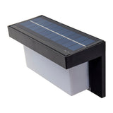 Lampe murale extérieure solaire LED avec détecteur de mouvement, pour l'extérieur, lampe murale - plastique en noir, avec LED intégrée