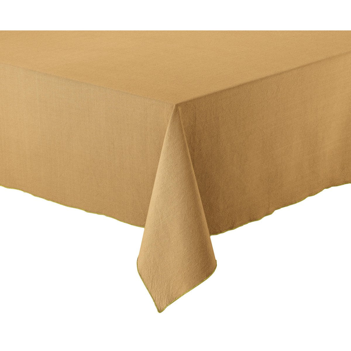 Nappe recyclée Grace Cannelle 180 x 350 en coton recyclé, couleur cannelle