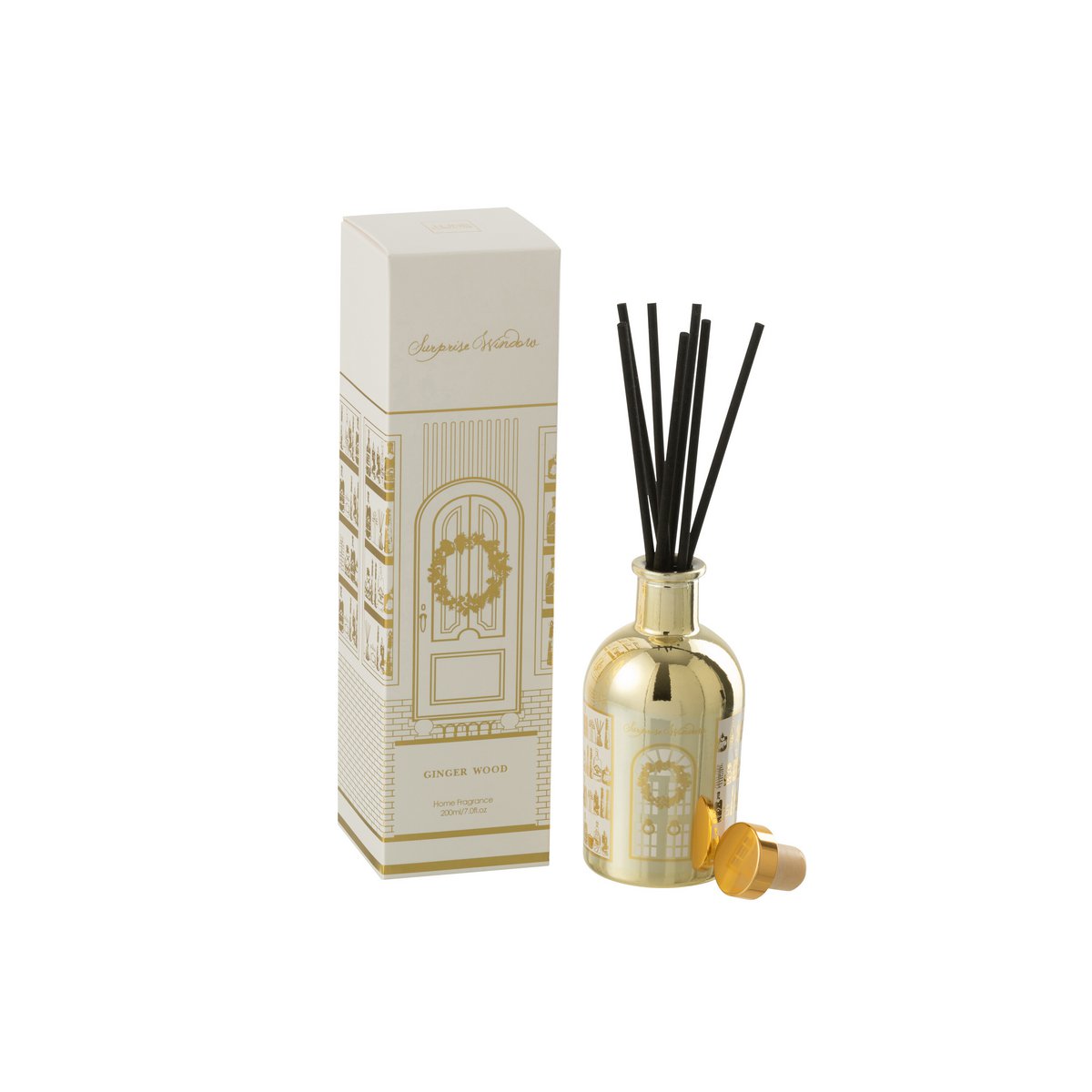 Huile parfumée J-Line Surprise Window - mise en scène sur une table élégante