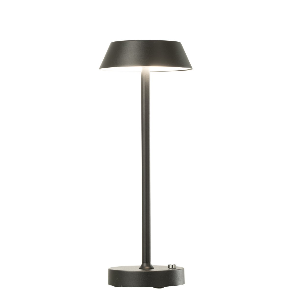 Lampe de table J-Line Noé en métal noir vue de face