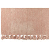 Couverture J-Line en chenille rose, vue d'ensemble élégante