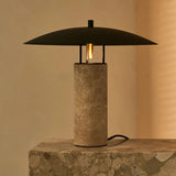Lampe à poser en travertin naturel