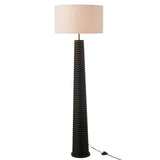 Zoom sur le matériau bois du lampadaire J-Line Ailanthus