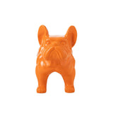 Décoration Bulldog J-Line en bois orange, vue avant