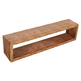 Étagère murale en bois de manguier naturel avec design classique