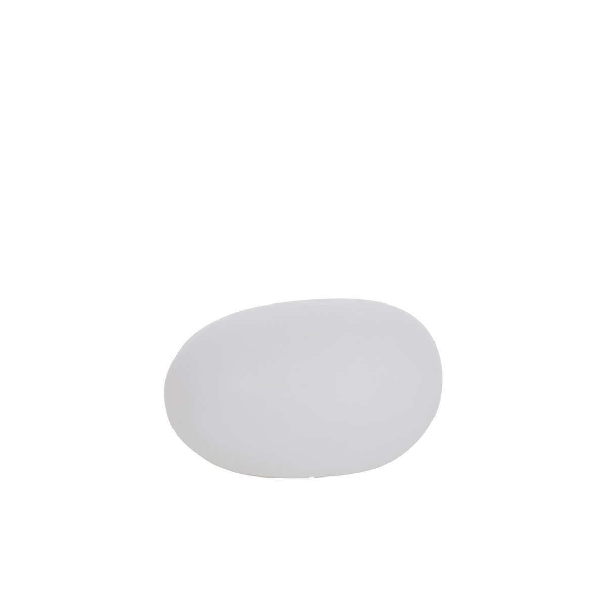 Lampe extérieure LED J-Line blanche sur fond de jardin verdoyant