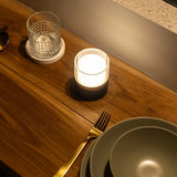 Lampe rechargeable Leo marron foncé