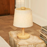 Lampe rechargeable en bois marron clair Rover