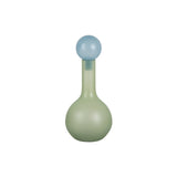 Vase Alegre Globo en verre vert avec forme unique et finition brillante
