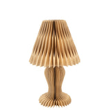Abat-jour Vintage Pliable J-Line en papier camel, design élégant et chaleureux