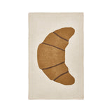 Tapis touffeté Croissant OYOY - vue de face avec texture 3D