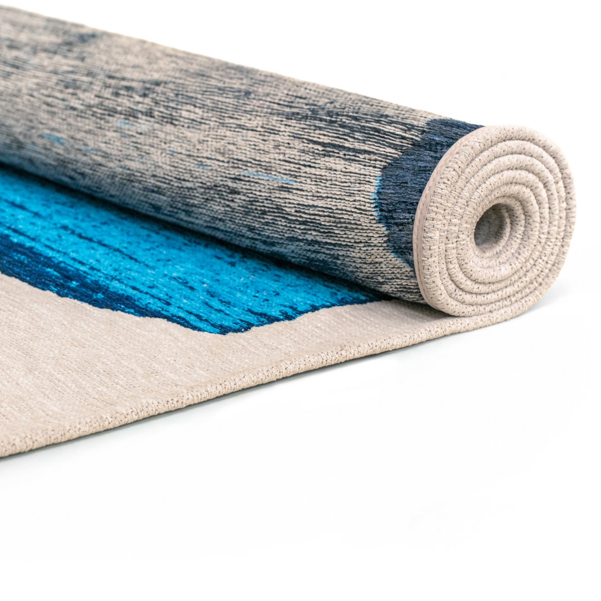Tapis Eco Diva Bleu - Dimensions variées