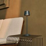 Lot de 8 lampes à poser rechargeables gris pierre