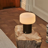 Lampe de table rechargeable marron foncé Margaux