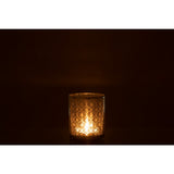 Lanterne J-Line Oriental en verre argenté, vue de côté