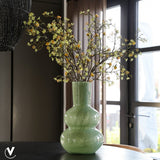 Vase Lindi Elite en verre vert