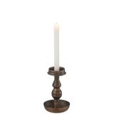 Bougeoir J-Line Métal Antique Marron