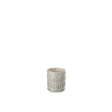 Bougeoir Mosaic J-Line en verre gris, design élégant et moderne