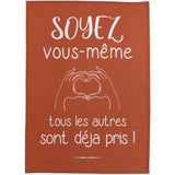 Torchon Vous-même Rouge 50 x 70