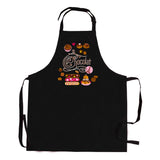 Tablier de cuisine sans poche Éclairs recyclé Noir 72 x 90