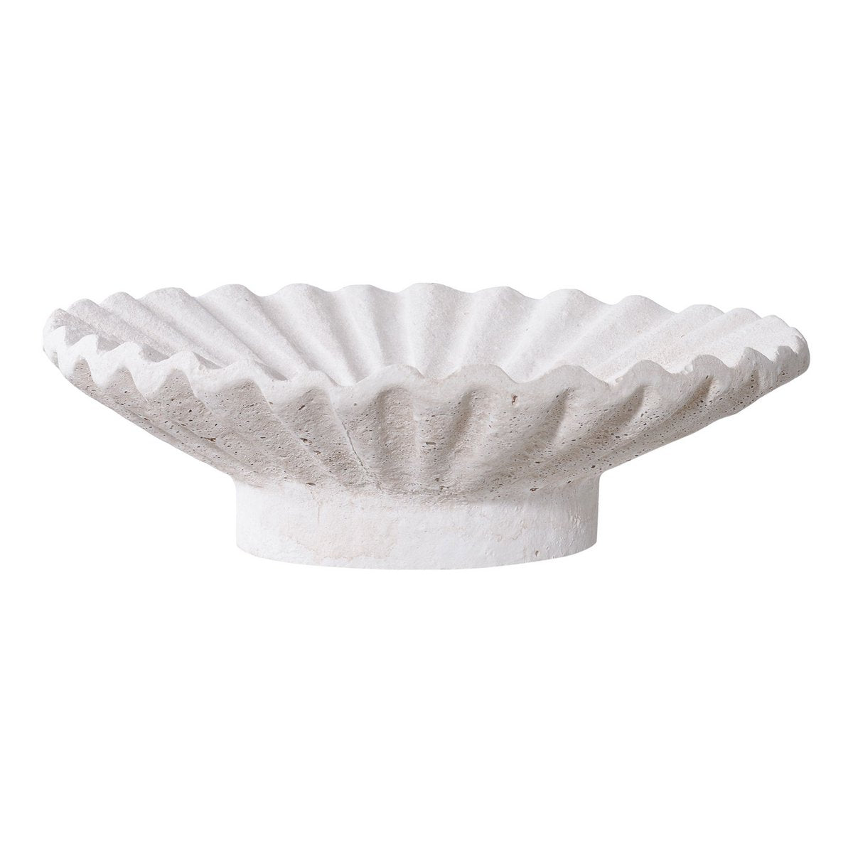 Bougeoirs en céramique blanche avec décor minimaliste