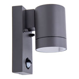 Lampe murale extérieure "Romb" avec détecteur de mouvement, aluminium colorant en anthracite, minuterie, lampe modifiable, 7 x 12,5 x 16,4 cm
