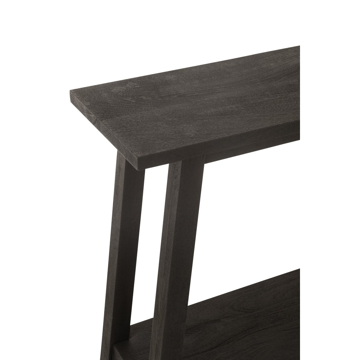 Vue latérale de la console J-Line en bois noir