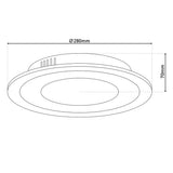 Plafonnier LED "Chur" effet cristal