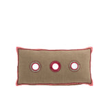 Coussin J-Line rectangulaire avec motif 3 soleils, vue de face