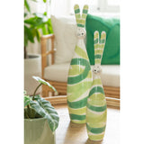 Figurine Lapin en Céramique Verte J-Line - Profil droit