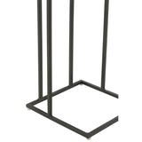 Vue latérale de la table d'appoint J-Line en bois