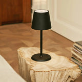 Lampe de table rechargeable noire James